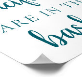 Simple Teal How Many | Dark Green Guessing Game Poster (Hoek)