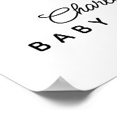 Simple Teddy Bear Blue Balloon Poster (Hoek)