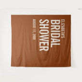 Simple Terracotta Typography Vrijgezellenfeest Wandkleed (Voorkant (horizontaal))