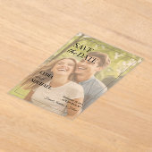 Simple Text Overlay Photo Acryl Uitnodigingen (Laagn)