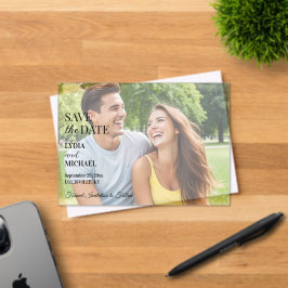 Simple Text Overlay Photo Acryl Uitnodigingen