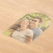 Simple Text Overlay Photo Acryl Uitnodigingen (Laagn)