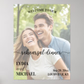 Simple Text Overlay Photo Rehearsal Dinner Poster (Voorkant)