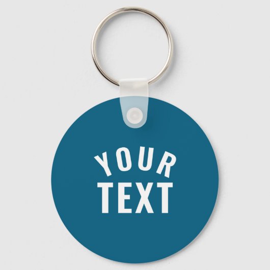 Simple Text Template Womens Long Sleeve Black _1  Sleutelhanger (Voorkant)