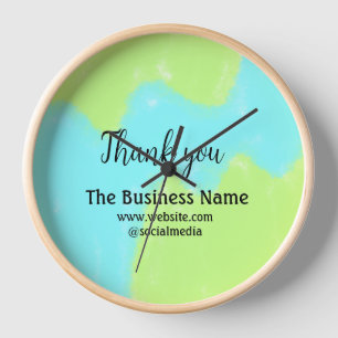 Simple thank you add business name details text