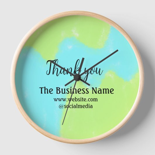 Simple thank you add business name details text (Voorkant)