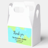 Simple thank you add business name details text bedankdoosjes (Geopend)