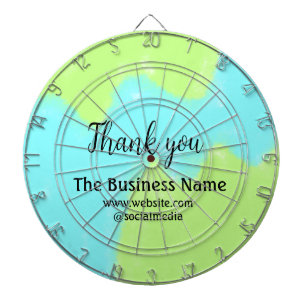 Simple thank you add business name details text dartbord