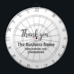 Simple thank you add business name details text dartbord<br><div class="desc">ONTWERP</div>
