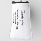 Simple thank you add business name details text golfheadcover (Draai 90)