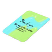 Simple thank you add business name details text magneet (Linkerzijde)