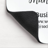 Simple thank you add business name details text muismat (Hoek)