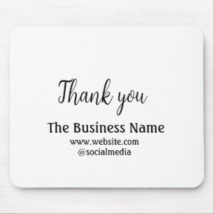 Simple thank you add business name details text muismat
