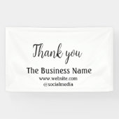 Simple thank you add business name details text  t spandoek (Horizontaal)