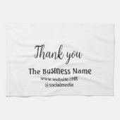 Simple thank you add business name details text theedoek (Horizontaal)