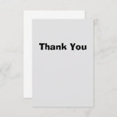 Simple Thank You Card Bedankkaart (Voorkant / Achterkant)