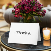 Simple Thank you Note Bedankkaart