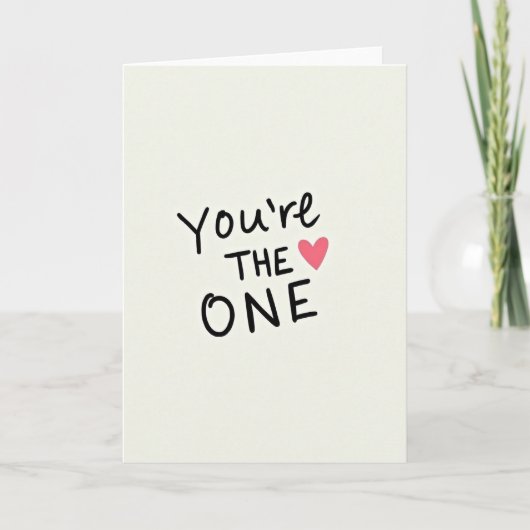 Simple The One Heart Kaart (Voorkant)