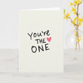 Simple The One Heart Kaart (Gele Bloem)