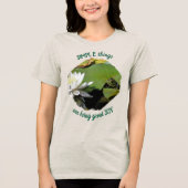 Simple Things Frog Inspirational Quote  Tri-Blend Shirt (Voorkant)