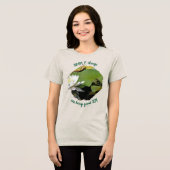 Simple Things Frog Inspirational Quote  Tri-Blend Shirt (Voorkant volledig)