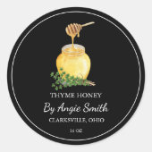 Simple Thyme Infused Honey Label (Voorkant)