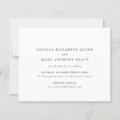 Simple Timeless Budget Wedding Save the Date (Voorkant)