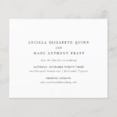 Simple Timeless Budget Wedding Save the Date Flyer (Voorkant)