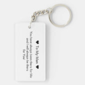 Simple To My Man Script and Photo Double Sided Sleutelhanger (achterkant)