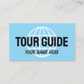 SImple Tour Guide Business Card Template Visitekaartje (Voorkant)