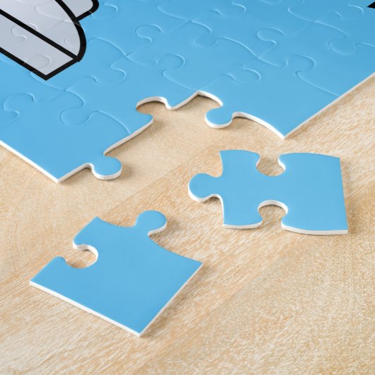 Simple toy robot puzzle for children - 30 pc legpuzzel (Zijkant)