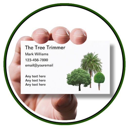 Simple Tree Trimming Service-Visitekaartjes Visitekaartje