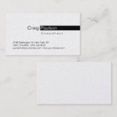 Simple Trendy Black Stripe Visitekaartje (Voorkant / Achterkant)