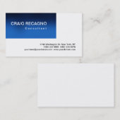 Simple Trendy Cute Blue White Visitekaartje (Voorkant / Achterkant)