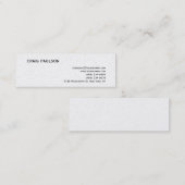 Simple Trendy Cute Plain Pearl Visitekaartje (Voorkant / Achterkant)