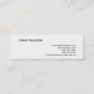 Simple Trendy Cute Plain Pearl Visitekaartje