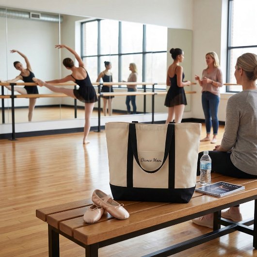 Simple  trendy modern black and white typography tote bag