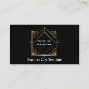 Simple Triangle Sun Metallic Classy Visitekaartje