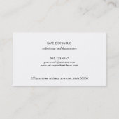 Simple Turquoise Esthetician Beauty Salon & Spa 2 Visitekaartje (Achterkant)