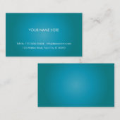 Simple Turquoise-Visitekaartje Visitekaartje (Voorkant / Achterkant)