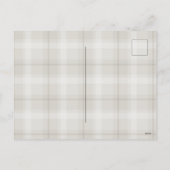 Simple Type Baby Birth Photo Announding Briefkaart (Achterkant)