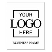 Simple Typography Custom Business Logo Branding Rubberstempel (Afrduk)
