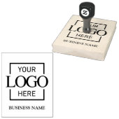 Simple Typography Custom Business Logo Branding Rubberstempel (Gestempeld)