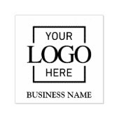 Simple Typography Custom Business Logo Branding Zelfinktende Stempel (Design)