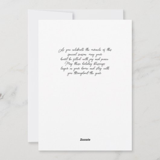 Simple Typography NOEL Dusty Blue Christmas Feestdagenkaart (Achterkant)