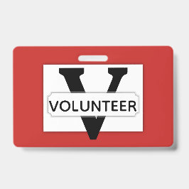 Simple V - Vrijwilliger Badge