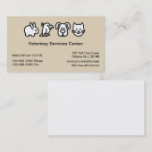 Simple Veterinarian Pet Hospital Visitekaartje (Voorkant / Achterkant)
