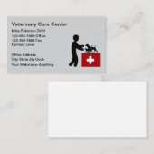 Simple Veterinary Pet Doctor Business Cards Visitekaartje (Voorkant / Achterkant)