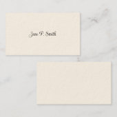 Simple Victorian Calling Cards Contactkaartje (Voorkant / Achterkant)