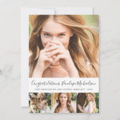 Simple Vier Photo Grid-Afstuderen Aankondiging (Voorkant)